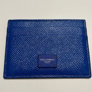 Dolce and Gabbana blue card holder